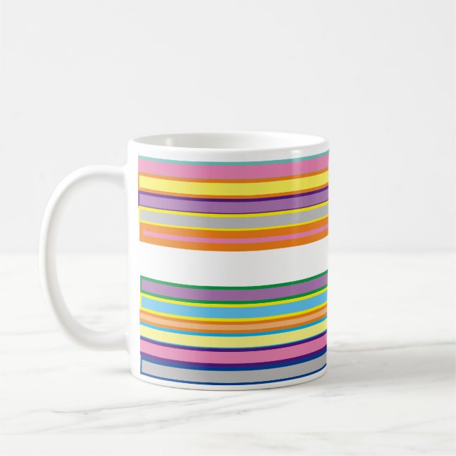 Colourful Lining Top Quality MUG for Coffee/Gift (Left)