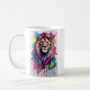 Colourful Lion Mug