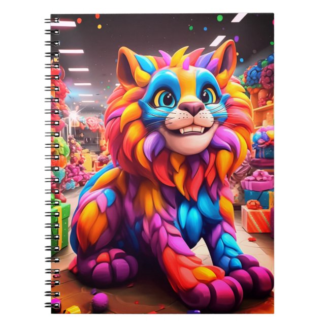Colourful Lion Notebook (Front)