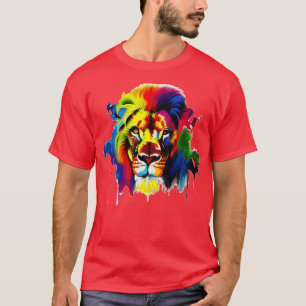 colourful lion T-Shirt
