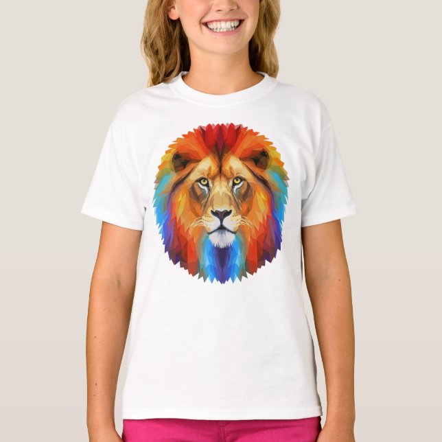 Colourful Lion T-Shirt (Front)