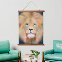 Colourful Lion Wild Animal Art Painting