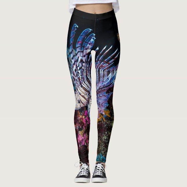 Colourful Lionfish Leggings (Front)