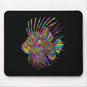 Colourful Lionfish Lion Fish Mouse Mat