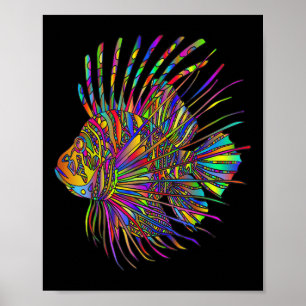 Colourful Lionfish Lion Fish  Poster