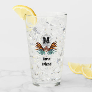 Colourful Lionfish Monogram Glass