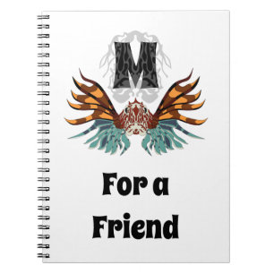 Colourful Lionfish Monogram Notebook