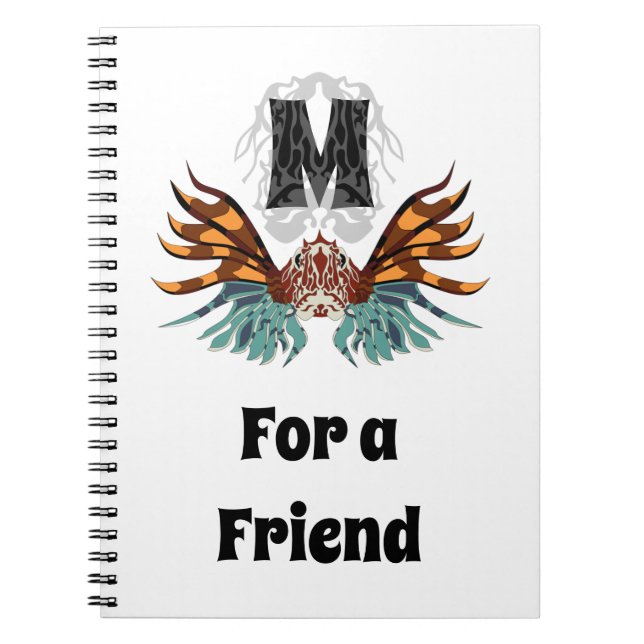 Colourful Lionfish Monogram Notebook (Front)