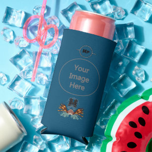 Colourful Lionfish Monogram Seltzer Can Cooler