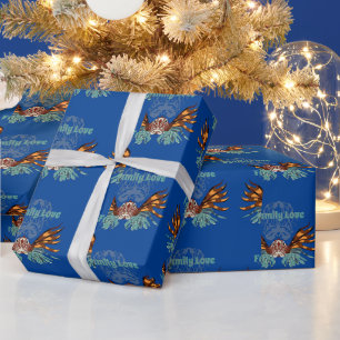 Colourful Lionfish Monogram Wrapping Paper