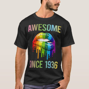 Colourful Lips - Awesome Since 1936 T-Shirt