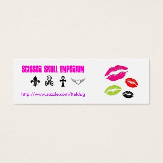Colourful Lips & Symbols Card