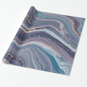 Colourful liquid Marble  Wrapping Paper