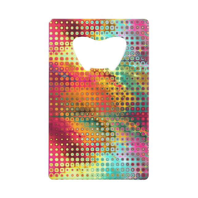 Colourful Liquid Micro Dots Abstract Pattern (Front)