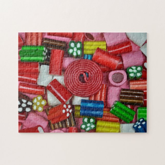Colourful liquorice candy jigsaw puzzle (Horizontal)