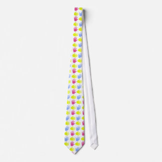 Colourful Little Hands Handprints Teacher Tie