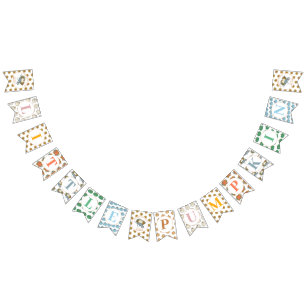Colourful Little Pumpkin Baby Shower Bunting