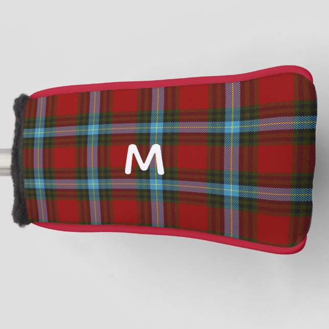 Colourful Livingstone Tartan Plaid  Golf Head Cove Golf Head Cover (Front)