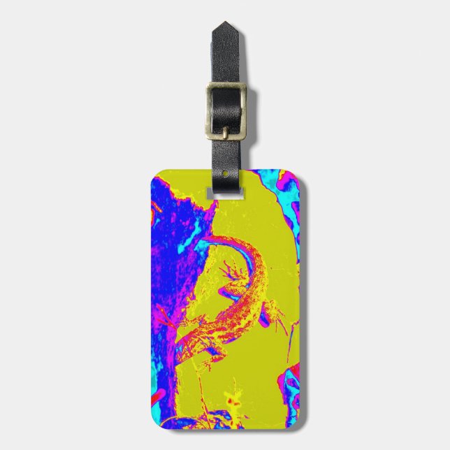 colourful lizard tag (Front Vertical)