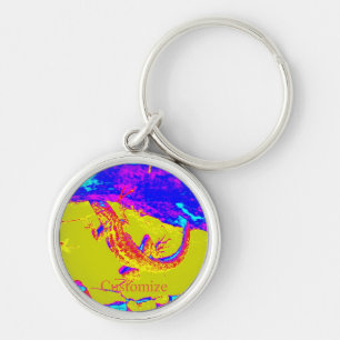 Colourful lizard Thunder_Cove Key Ring