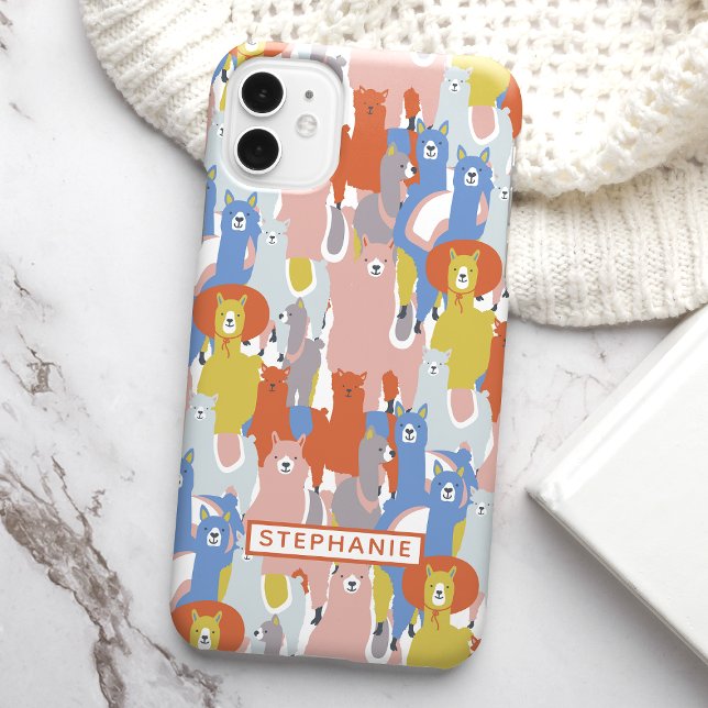 Colourful Llama iPhone 15 Case (Creator Uploaded)