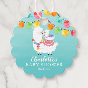Colourful Llama Mama Baby Shower Favour Tags
