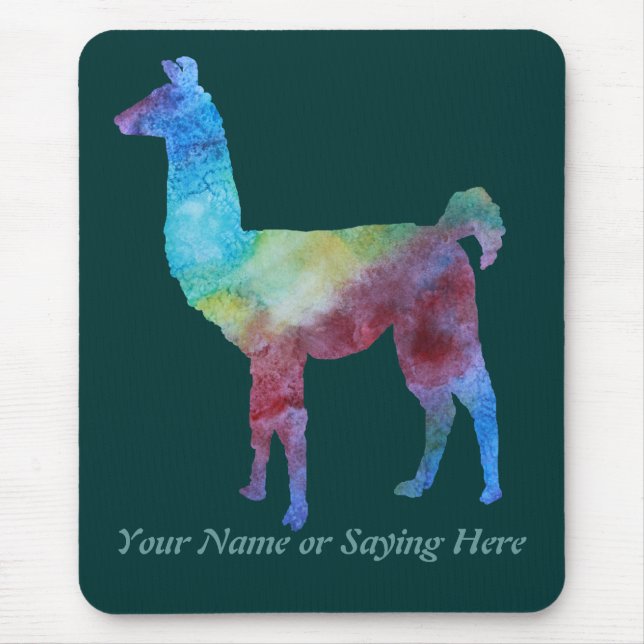 Colourful Llamas Mouse Mat (Front)