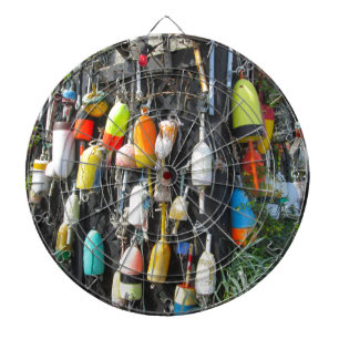 Colourful Lobster Buoys Dartboard