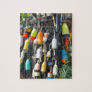 Colourful Lobster Buoys Jigsaw Puzzle