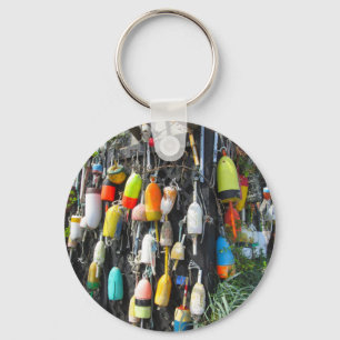 Colourful Lobster Buoys Key Ring