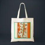 Colourful Long Beach Island Map  Tote Bag<br><div class="desc">Colourful,  fun retro postcard map of Long Beach Island,  New Jersey repurposed on a shoulder tote.</div>