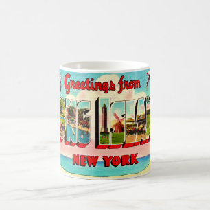 Colourful Long Island Postcard Coffee Mug
