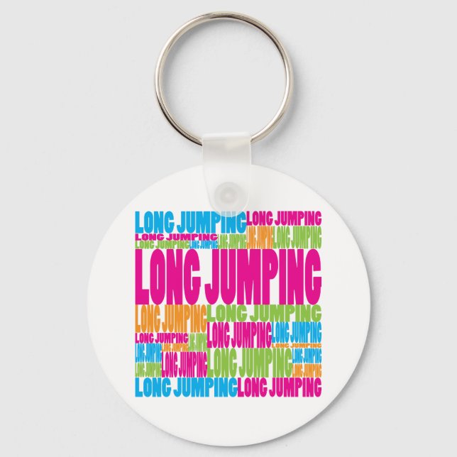 Colourful Long Jumping Key Ring (Front)