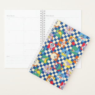Colourful LOONEY TUNES™ Chequered Toss Pattern Planner