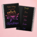 Colourful Lotus Flower Yoga Meditation Lovers Planner<br><div class="desc">Colourful Lotus Flower Yoga Meditation Lovers Planner</div>