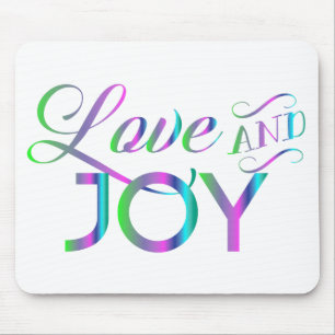 Colourful Love And Joy Mouse Mat