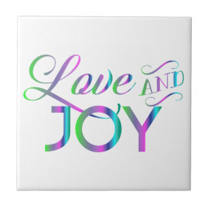 Colourful Love And Joy Tile