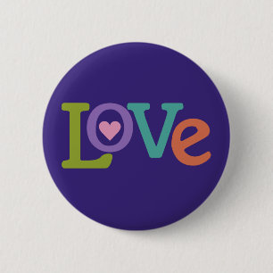 Colourful Love button