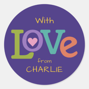 Colourful Love custom stickers