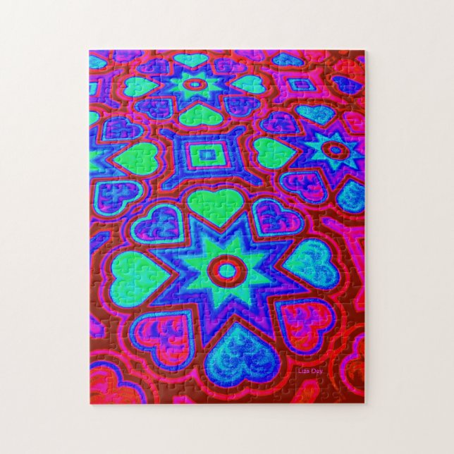 'Colourful Love' Jigsaw Puzzle (Vertical)