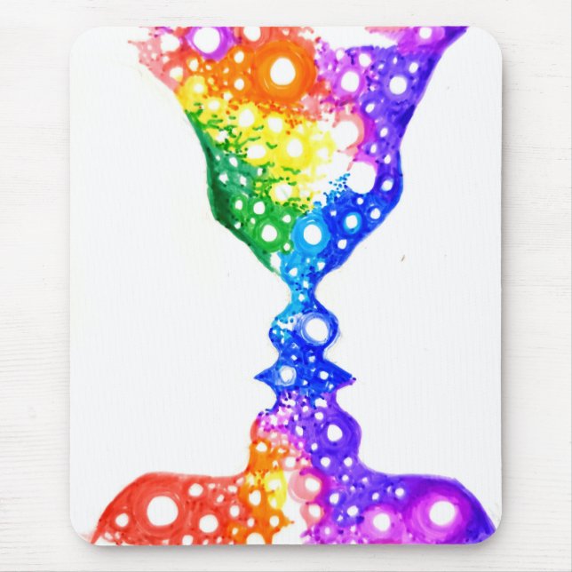 Colourful love mouse mat (Front)