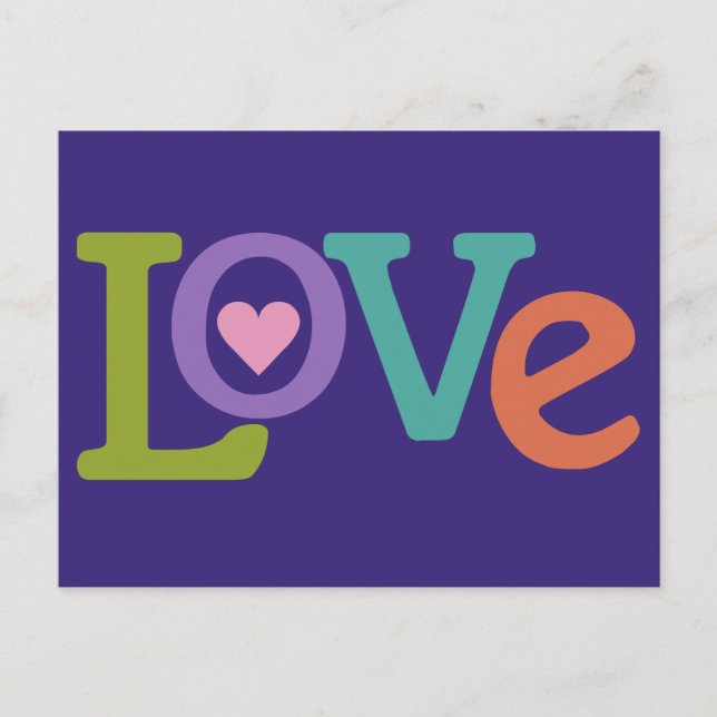 Colourful Love postcard (Front)