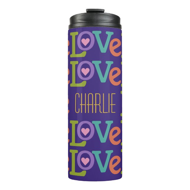 Colourful Love tumbler (Front)
