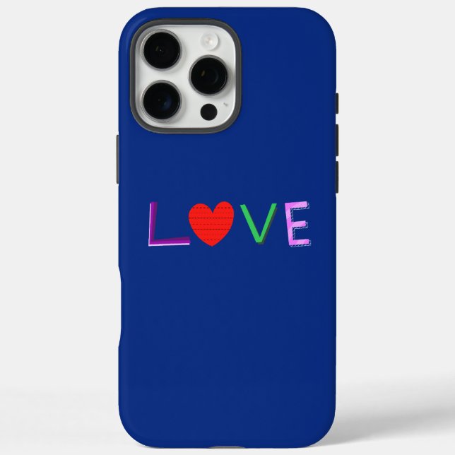 Colourful love typography Case-Mate iPhone case (Back)