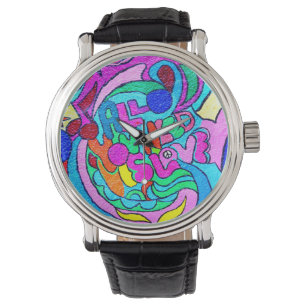 colourful love watch
