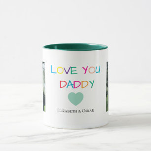 Colourful "Love You Daddy"  – Fun & Heartfelt Gift Mug