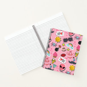 Colourful lovely sticker notebook