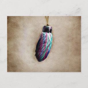 Colourful Lucky Rabbit's Foot Postcard
