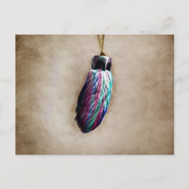 Colourful Lucky Rabbit's Foot Postcard (Front)