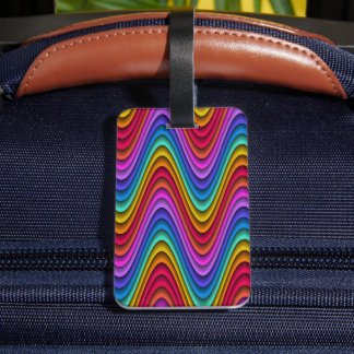 Colourful luggage tag